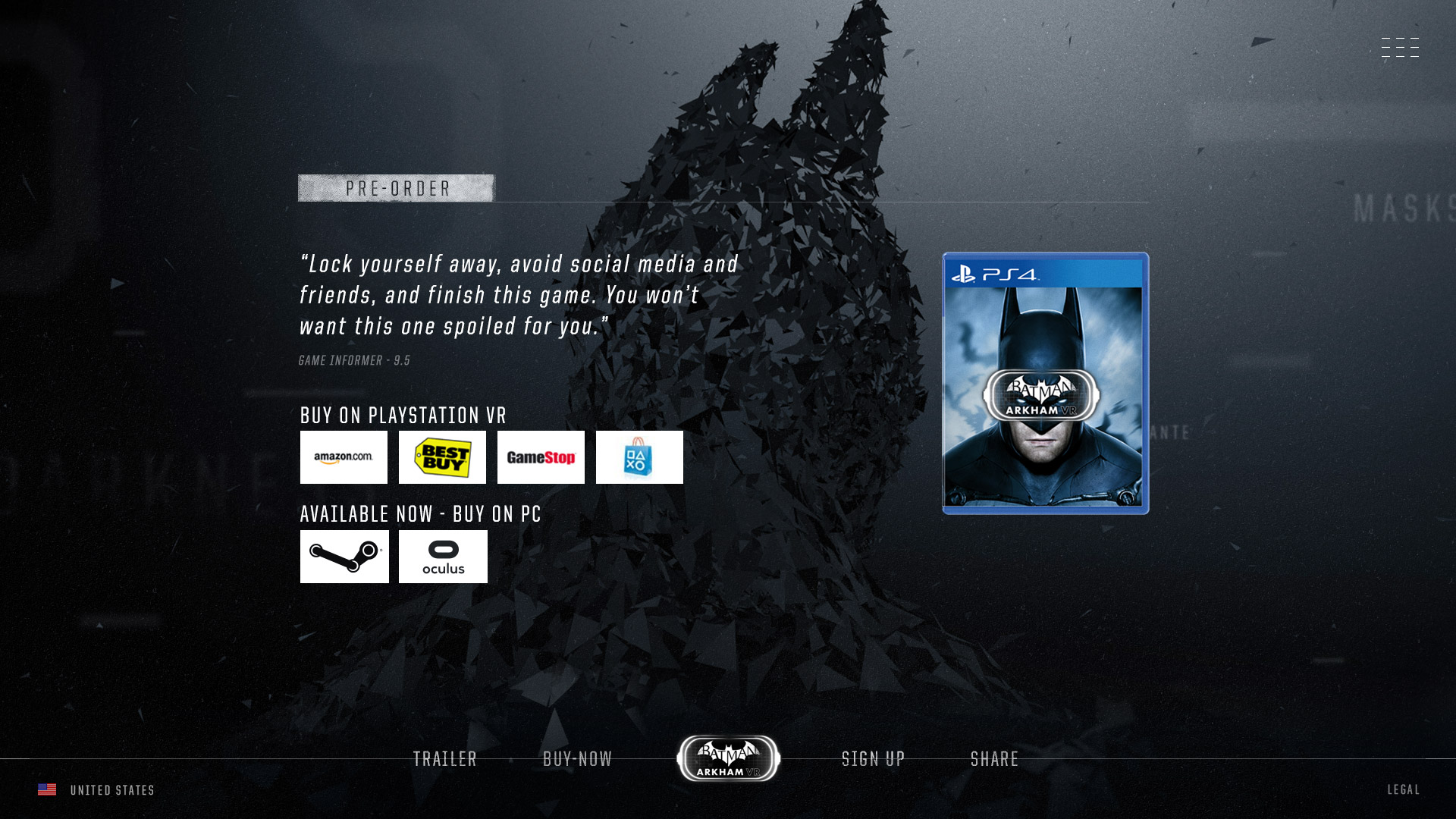 Batman Arkham VR