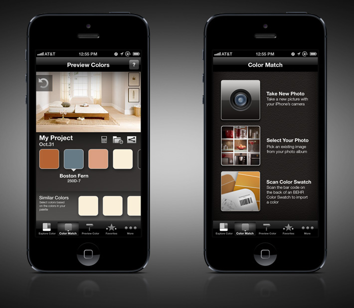 Behr Colorsmat Mobile Application