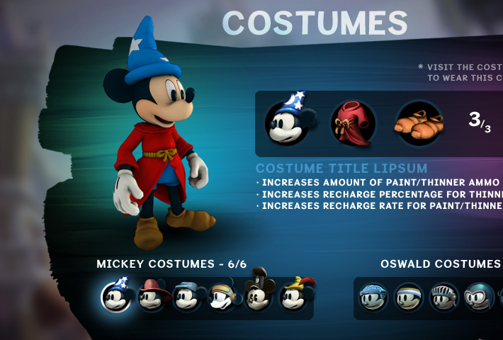 Epic Mickey 2: The Power of Two Game UI