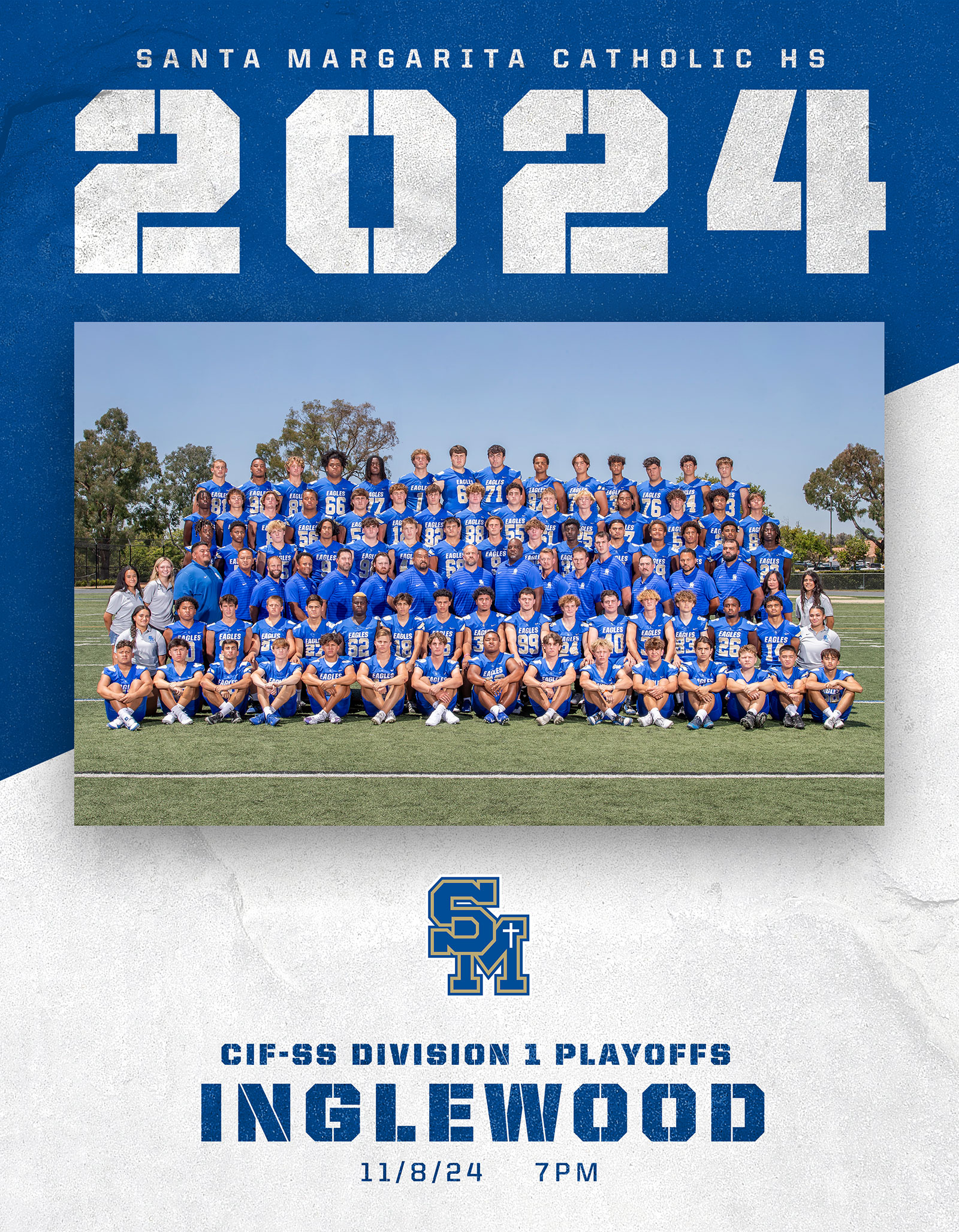 Santa Margarita Catholic Football game day program covers
