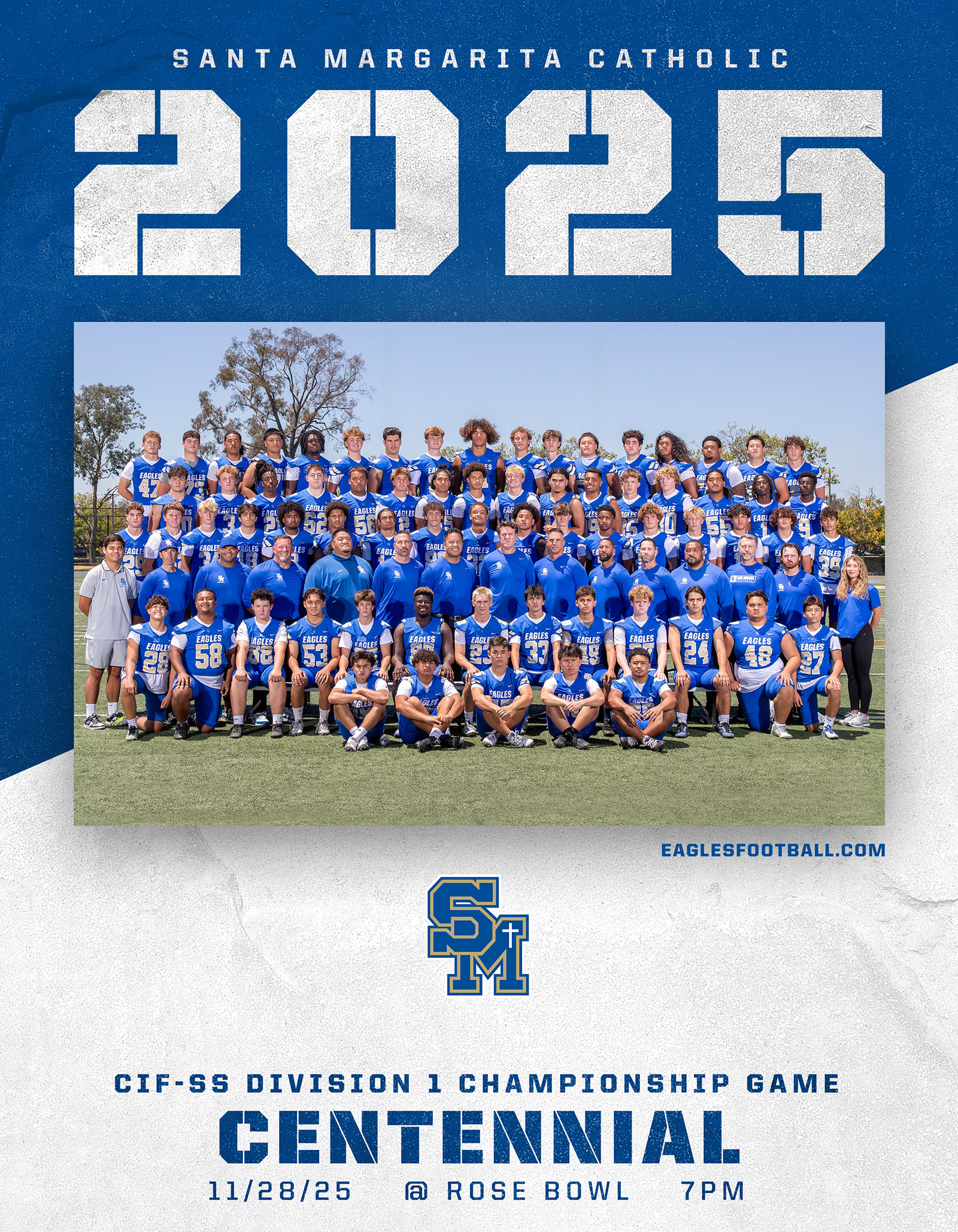 Santa Margarita Catholic Football game day program covers