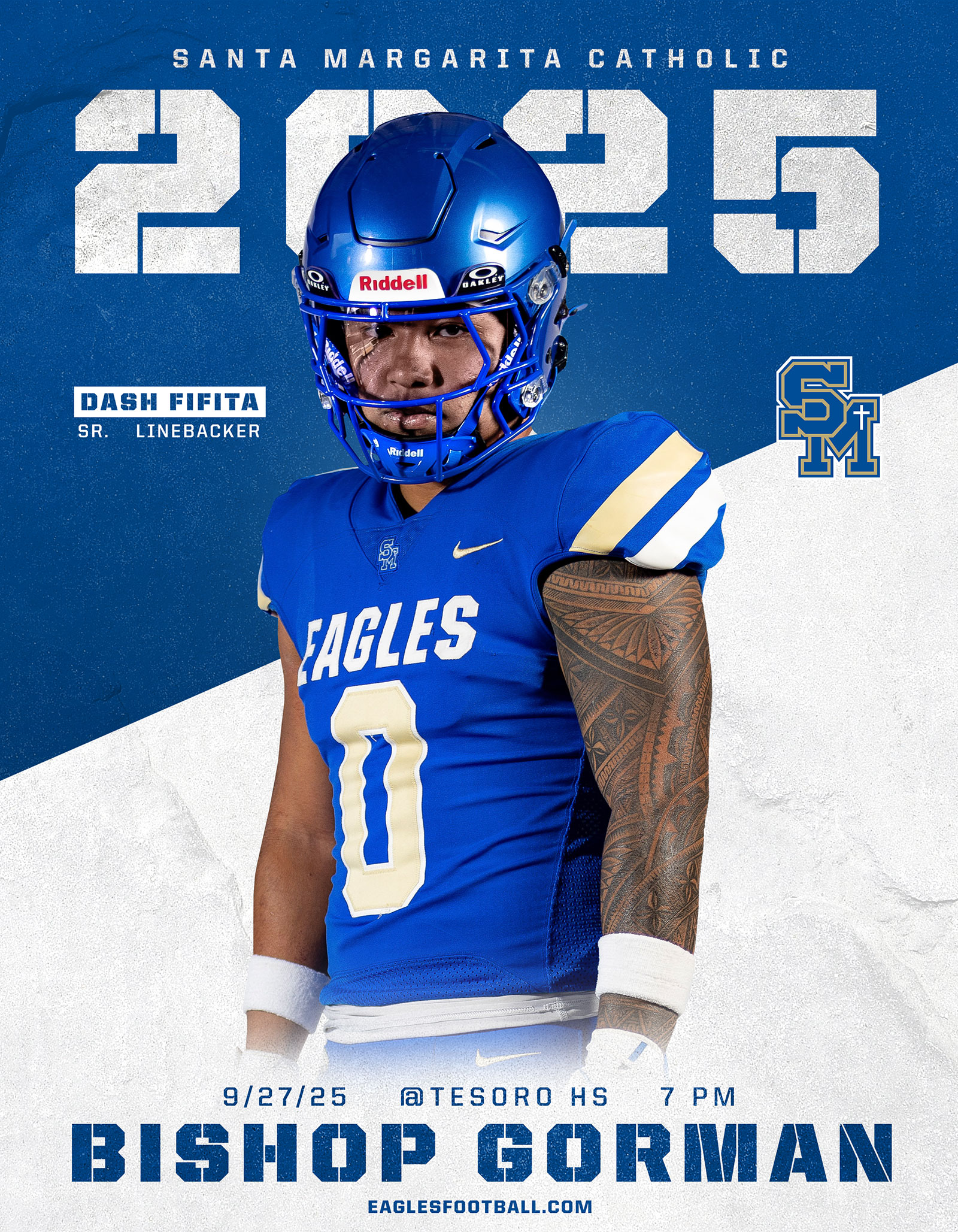 Santa Margarita Catholic Football game day program covers