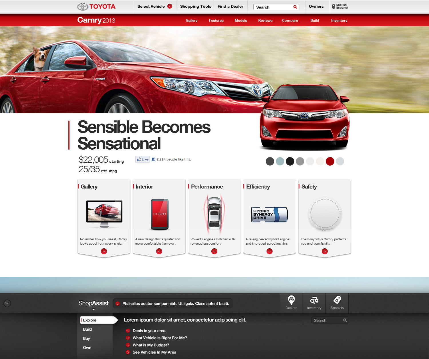 Toyota.com Shop Assist