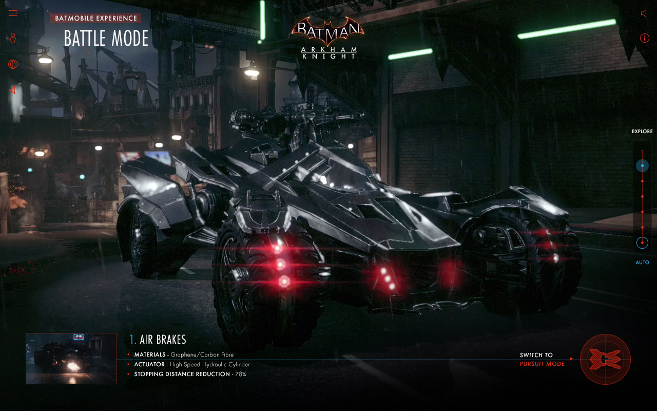 Batman: Arkham Knight Batmobile Experience