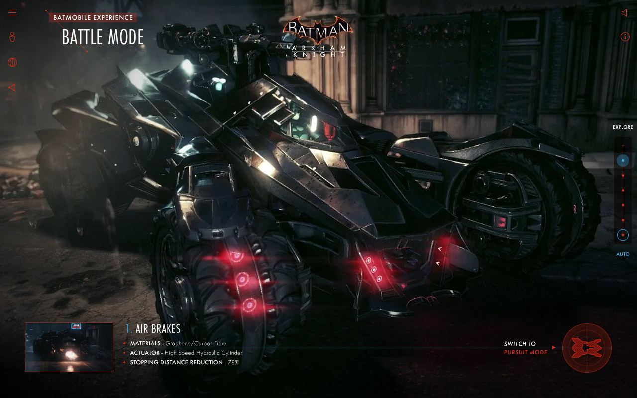 Batman: Arkham Knight Batmobile Experience